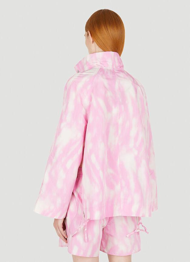 Tie Dye Tech Pullover Jacket in Pink商品第4张图片规格展示