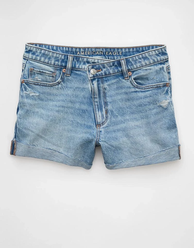 商品AE|AE Stretch Ripped Denim Mom Short,价格¥226,第3张图片详细描述