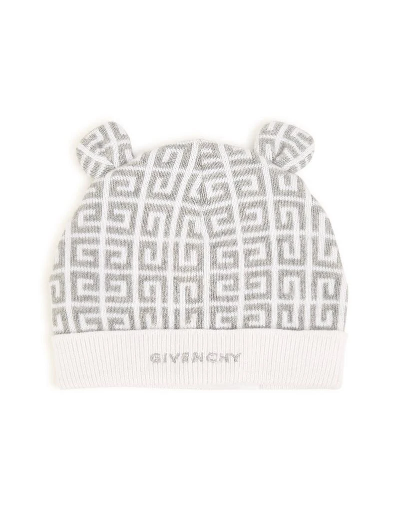 商品Givenchy|Beanie And Booties In White And Grey With 4g Pattern,价格¥1407,第2张图片详细描述