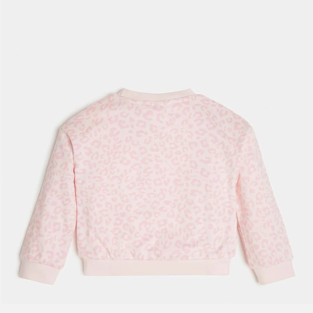 商品GUESS|Guess Girls' Leopard-Print Cotton-Jersey Sweatshirt,价格¥140,第2张图片详细描述