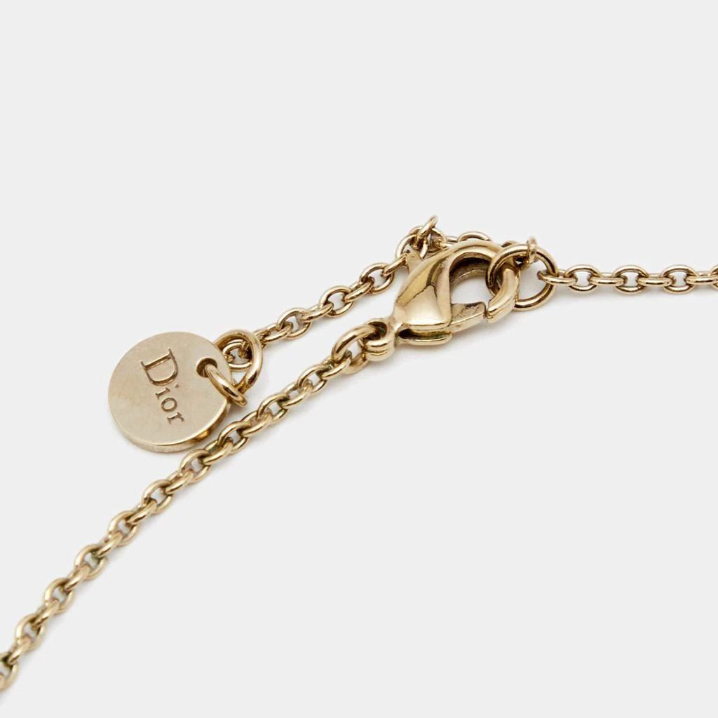 商品[二手商品] Dior|Dior Clair D Lunes Crystals Gold Tone Metal Necklace,价格¥1385,第4张图片详细描述