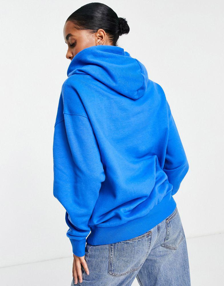 ASOS DESIGN Maternity oversized boyfriend hoodie in blue商品第2张图片规格展示