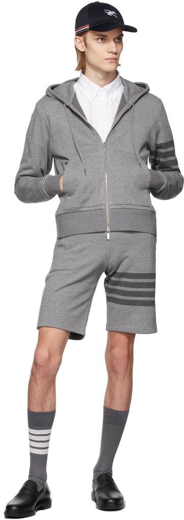 商品Thom Browne|灰色 Loopback 4-Bar Classic 短裤,价格¥5414,第6张图片详细描述
