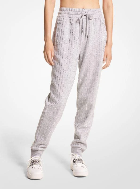 商品Michael Kors|Studded Organic Cotton Blend Joggers,价格¥298,第1张图片