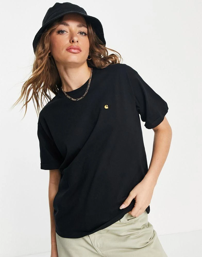 商品Carhartt|Carhartt WIP chase boxy t-shirt in black,价格¥294,第1张图片