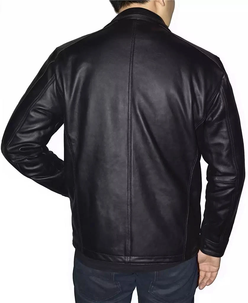 商品Victory Sportswear|Retro Leather Men's Racing Jacket,价格¥897,第3张图片详细描述