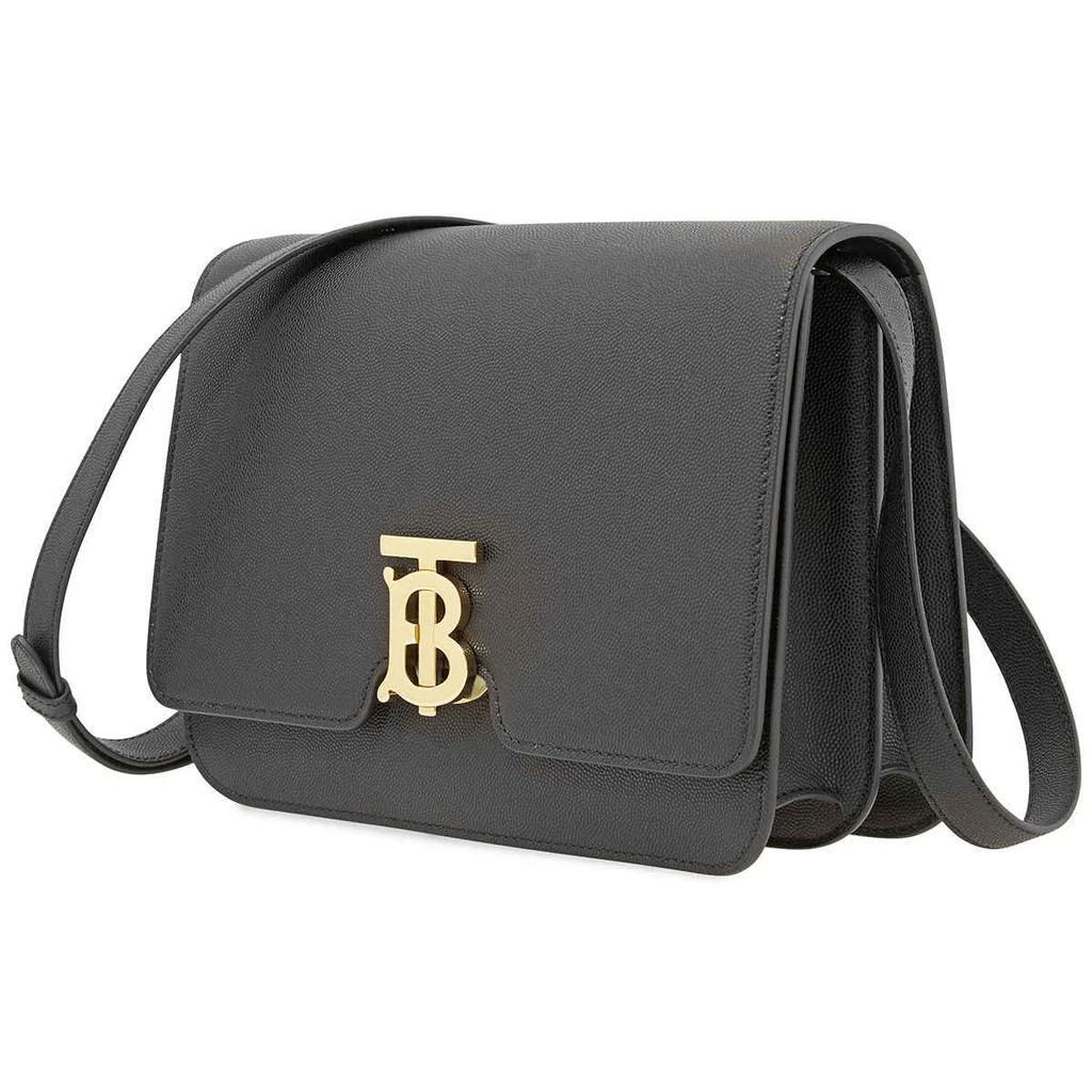 商品Burberry|Burberry Medium Grainy Leather TB Bag- Black,价格¥9769,第1张图片