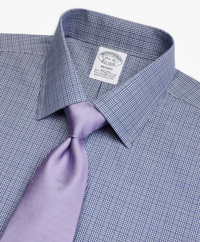 商品Brooks Brothers|Stretch Regent Regular-Fit Dress Shirt, Non-Iron Glen Plaid,价格¥399,第2张图片详细描述