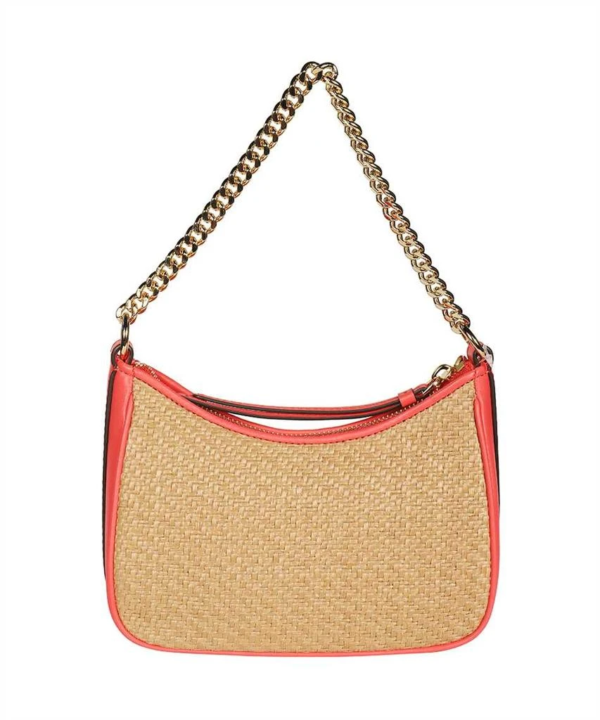 商品Michael Kors|Michael Kors JET SET CHARM SMALL LOGO EMBROIDERED STRAW SHOULDER Bag,价格¥1403,第2张图片详细描述