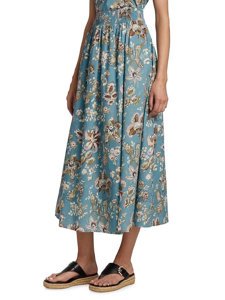 商品Tahari|Dream Garden Cotton Midi Skirt,价格¥777,第4张图片详细描述