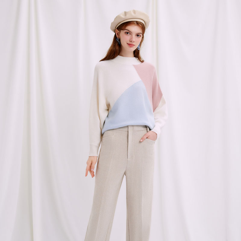 Astrid Wool Sweater - Colorblock | Astrid羊毛毛衣 - 拼色商品第5张图片规格展示