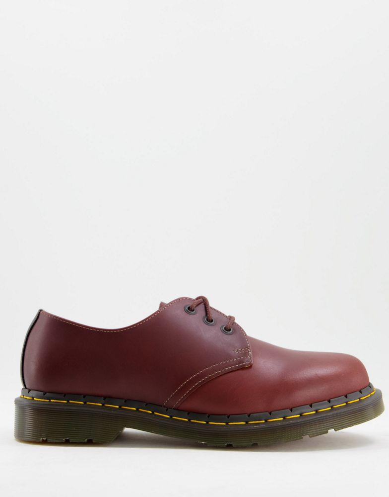 Dr Martens 1461 3 eye shoes in brown leather商品第1张图片规格展示