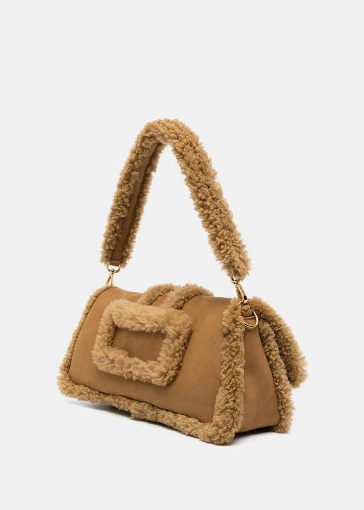 商品Jacquemus|Jacquemus Camel Le Bambidou Shearling Shoulder Bag,价格¥9656,第4张图片详细描述