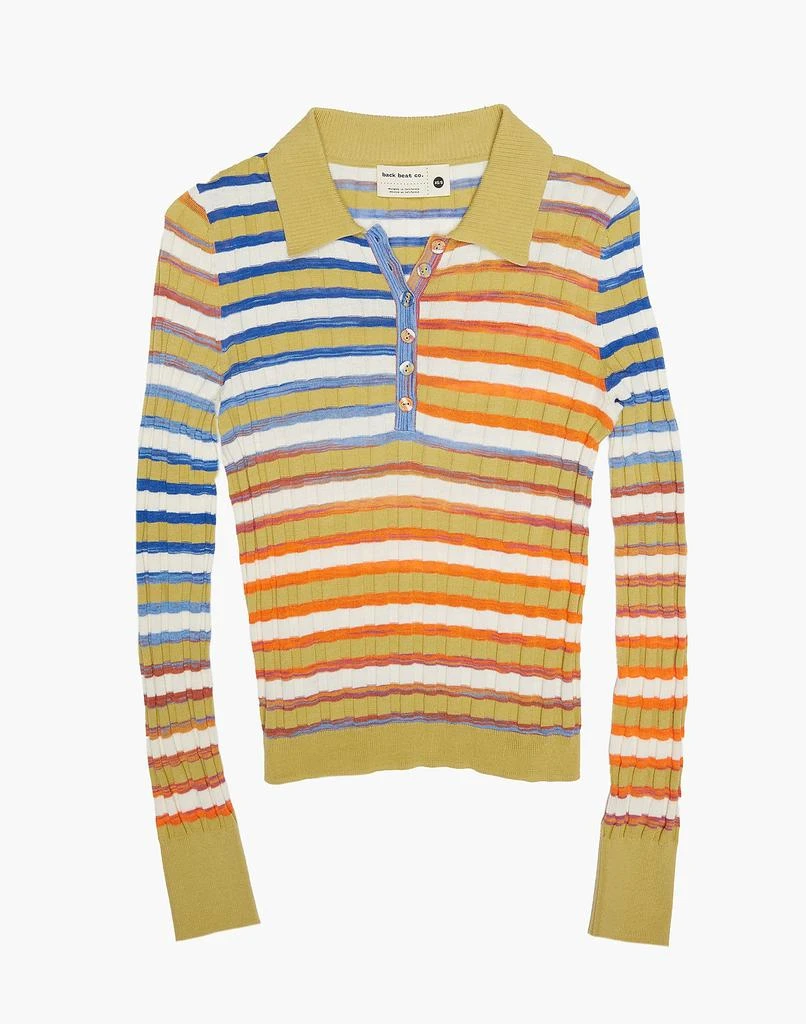 商品Madewell|Back Beat Co. Space Dye Rib Polo,价格¥1240,第4张图片详细描述