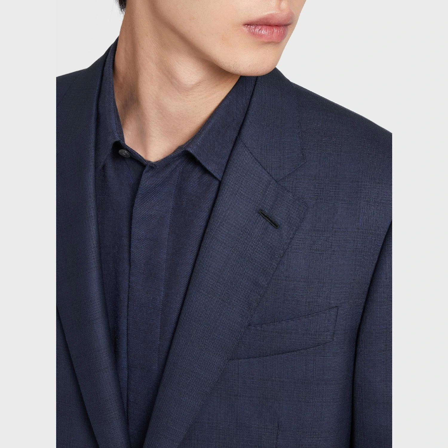【预售】 杰尼亚 24秋冬 男士 西服套装 NAVY BLUE PRINCE OF WALES CENTOVENTIMILA WOOL SUIT C22N01-21L2N5 商品