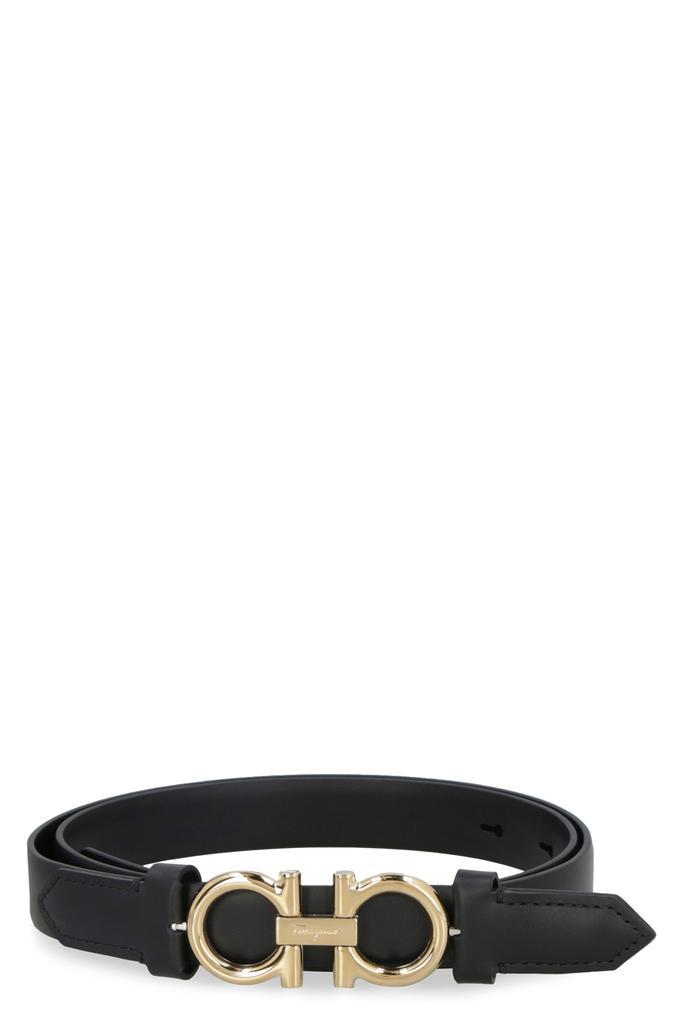 商品Salvatore Ferragamo|Ferragamo Smooth Leather Belt With Gancini Buckle,价格¥2922,第1张图片