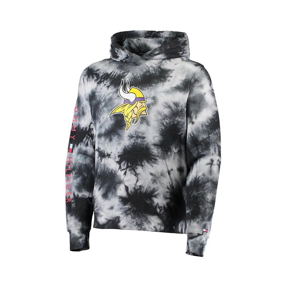 Men's Black Minnesota Vikings Stanley Tie-Dye Pullover Hoodie商品第3张图片规格展示