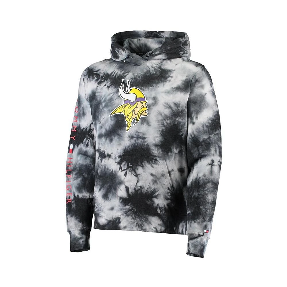 商品Tommy Hilfiger|Men's Black Minnesota Vikings Stanley Tie-Dye Pullover Hoodie,价格¥748,第2张图片详细描述