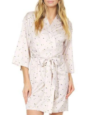商品Flora Nikrooz|Katrina Charmeuse Robe,价格¥79,第1张图片