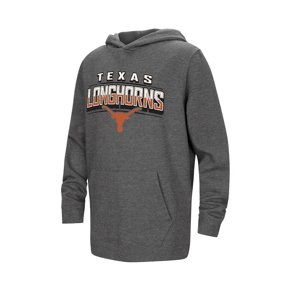 商品Colosseum|Youth Boys Heather Charcoal Texas Longhorns Sunrise Core Pullover Hoodie,价格¥316,第2张图片详细描述
