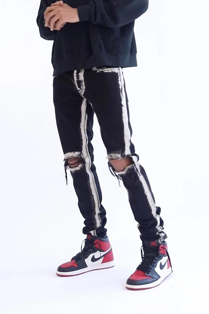 商品MNML|M340 Chalk Slim Denim - Black/White,价格¥257,第2张图片详细描述