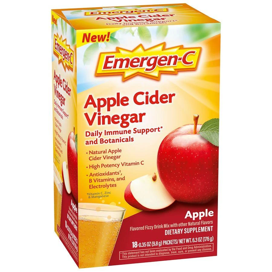 商品Emergen-C|Apple Cider Vinegar Vitamin C Drink Mix Apple,价格�¥134,第5张图片详细描述