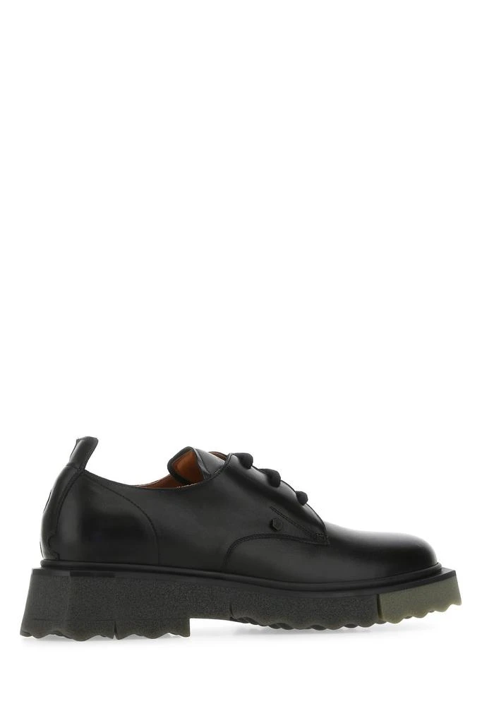 商品Off-White|Black leather lace-up shoes,价格¥4104,第2张图片详细描述