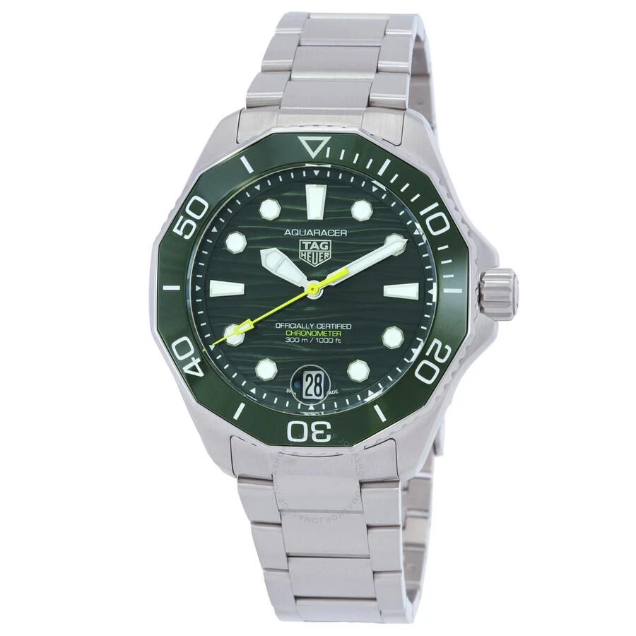 商品TAG Heuer|Aquaracer Automatic Green Dial Men's Watch WBP5116.BA0013,价格¥22318,第1张图片