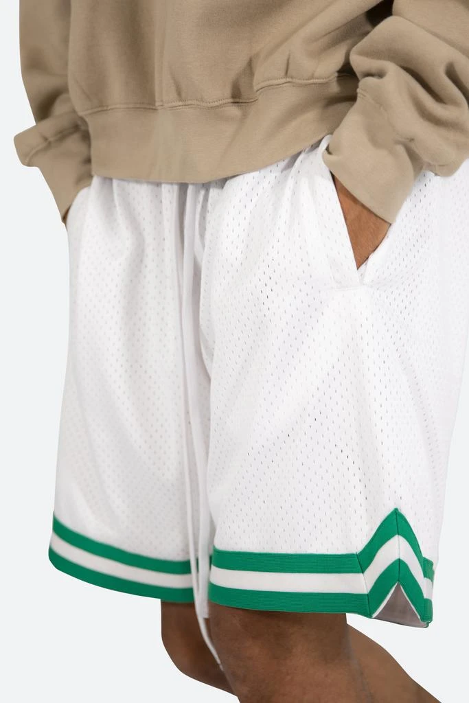 Basic Basketball Shorts - White/Green 商品