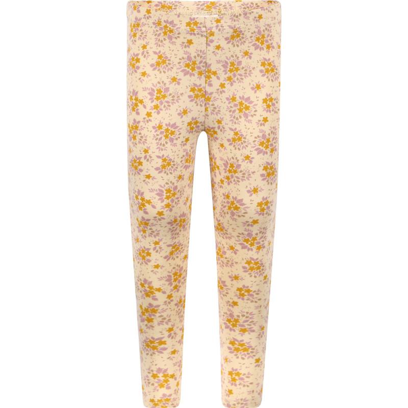 Floral print organic leggings in beige商品第1张图片规格展示