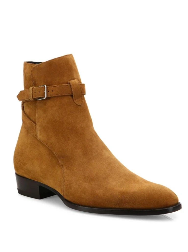 商品Yves Saint Laurent|Saint Laurent - Wyatt Suede Ankle Boots,价格¥2937,第1张图片