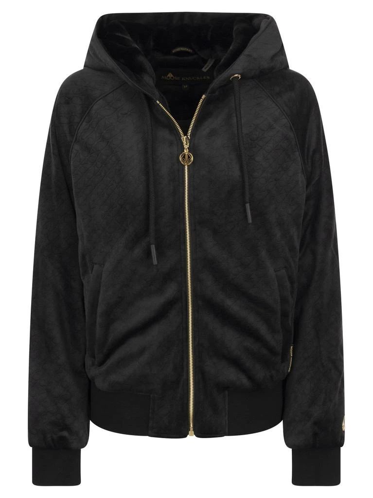 商品Moose Knuckles|Moose Knuckles Parsons Bunny Monogram Hoodie,价格¥2038,第1张图片