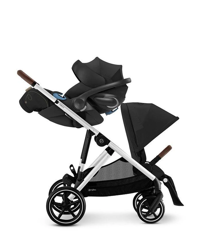 商品Cybex|Gazelle S Single to Double Travel System Stroller + Cloud G Lux Infant Car Seat with SensorSafe,价格¥9361,第1张图片