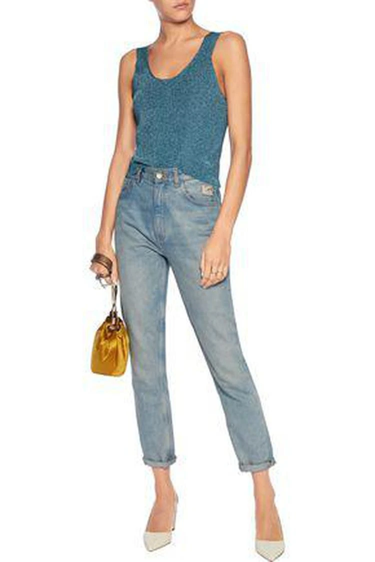 商品Tibi|Metallic stretch-knit tank,价格¥1177,第2张图片详细描述