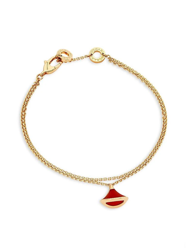 商品BVLGARI|Divas' Dream 18K Rose Gold & Carnelian Pendant Double-Strand Bracelet,价格¥15427,第1张图片