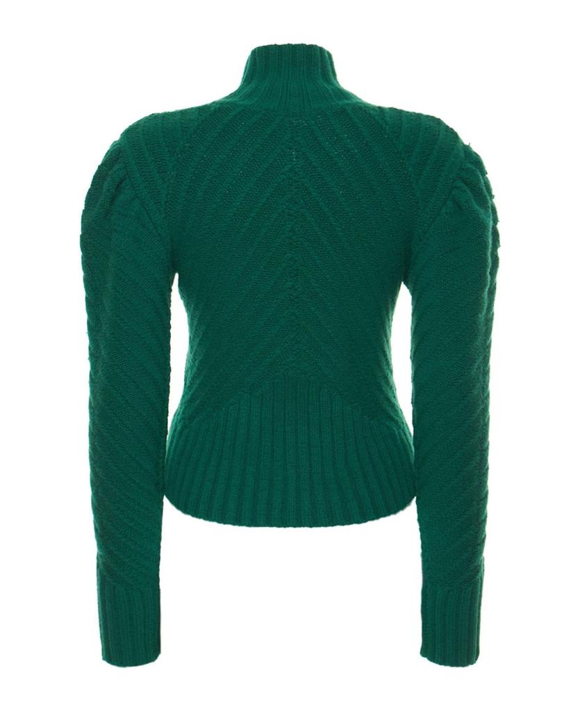 Green Cashmere Blend Sweater商品第2张图片规格展示