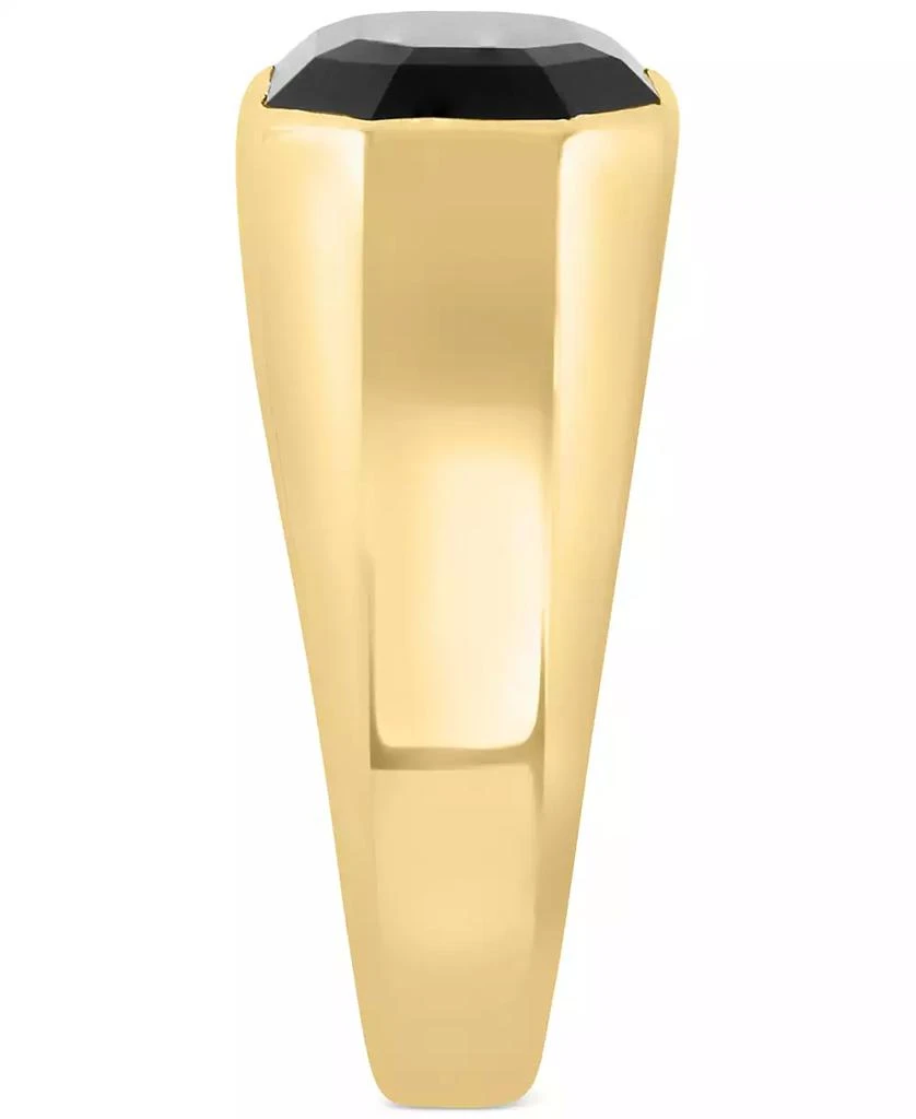商品Effy|EFFY® Men's Onyx Ring in 14k Gold-Plated Sterling Silver,价格¥1696,第4张图片详细描述