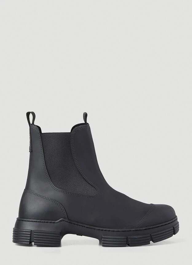 商品Ganni|Recycled Rubber Boots in Black,价格¥1202,第1张图片