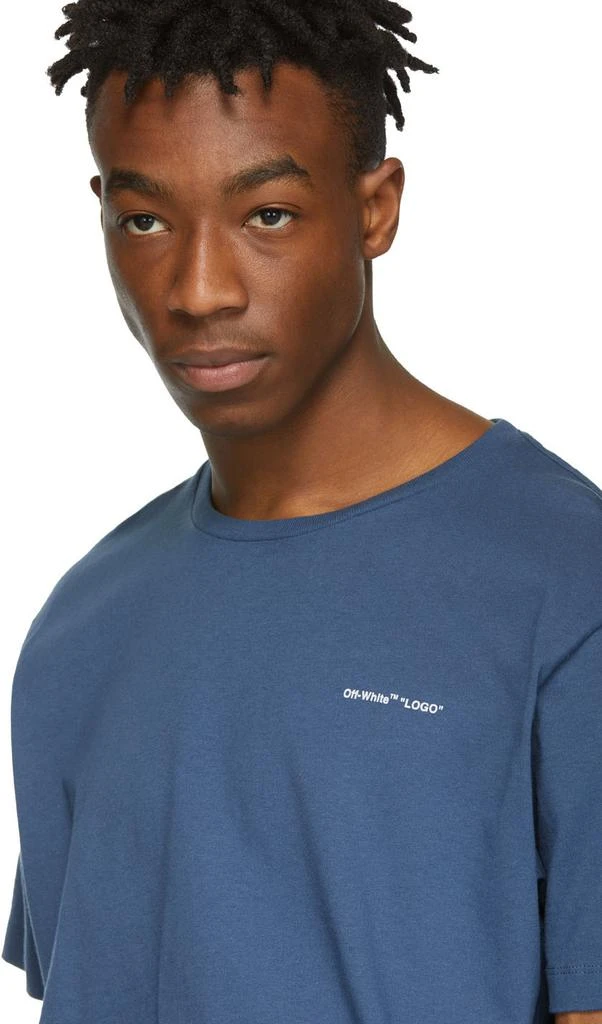 商品Off-White|Blue Slim Logo T-Shirt,价格¥1994,第4张图片详细描述