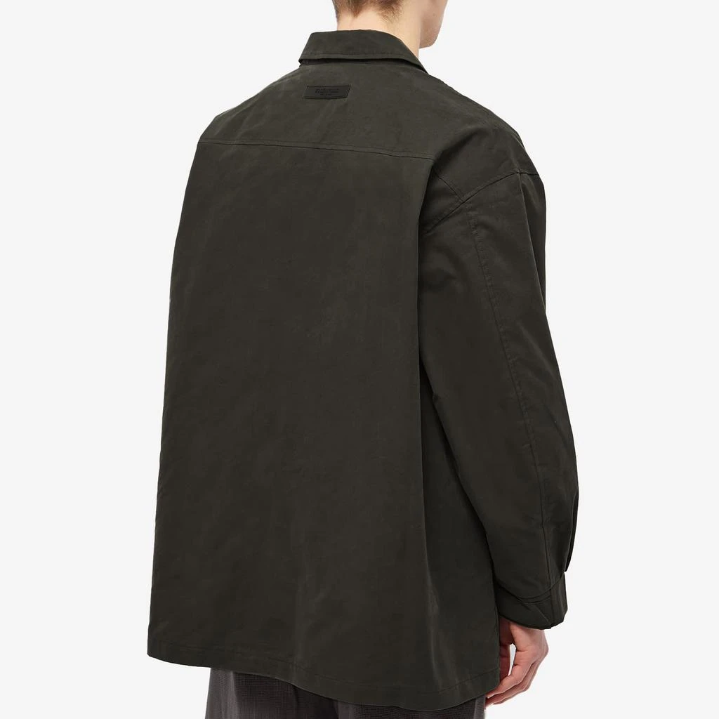 商品Essentials|Fear of God Essentials Woven Twill Barn Jacket - Off-Black,价格¥1041,第3张图片详细描述