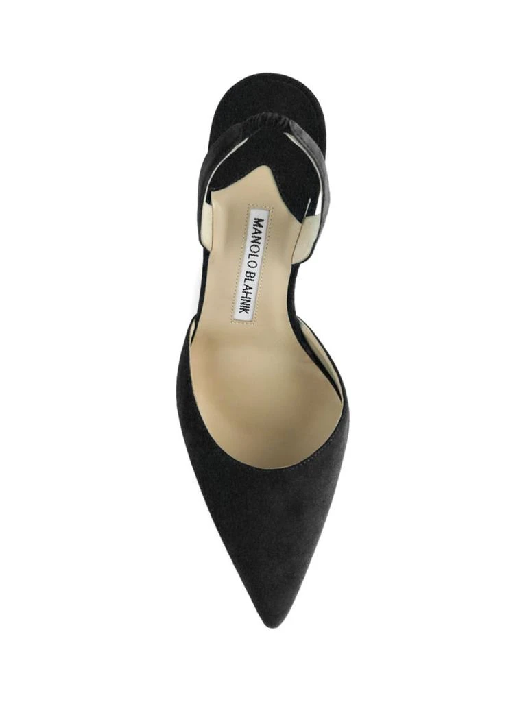 商品Manolo Blahnik|Carolyne Suede Slingback Pumps,价格¥1560,第4张图片详细描述