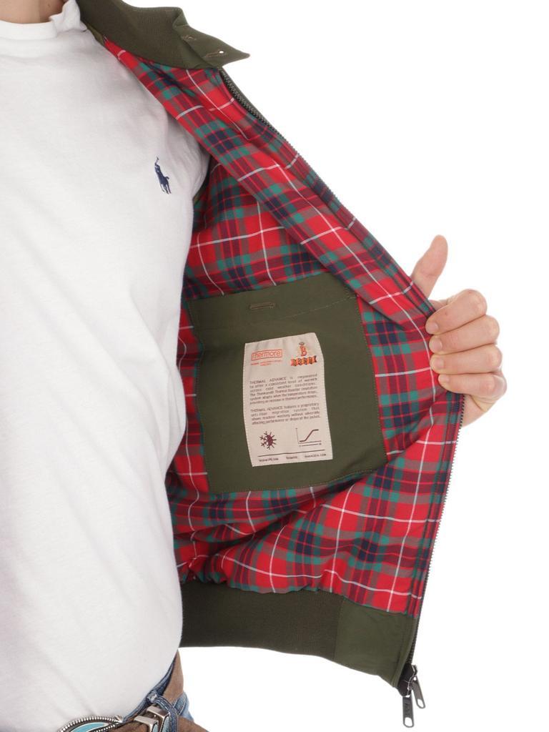 商品Baracuta|Baracuta Men's  Green Cotton Outerwear Jacket,价格¥3290-¥3329,第7张图片详细描述