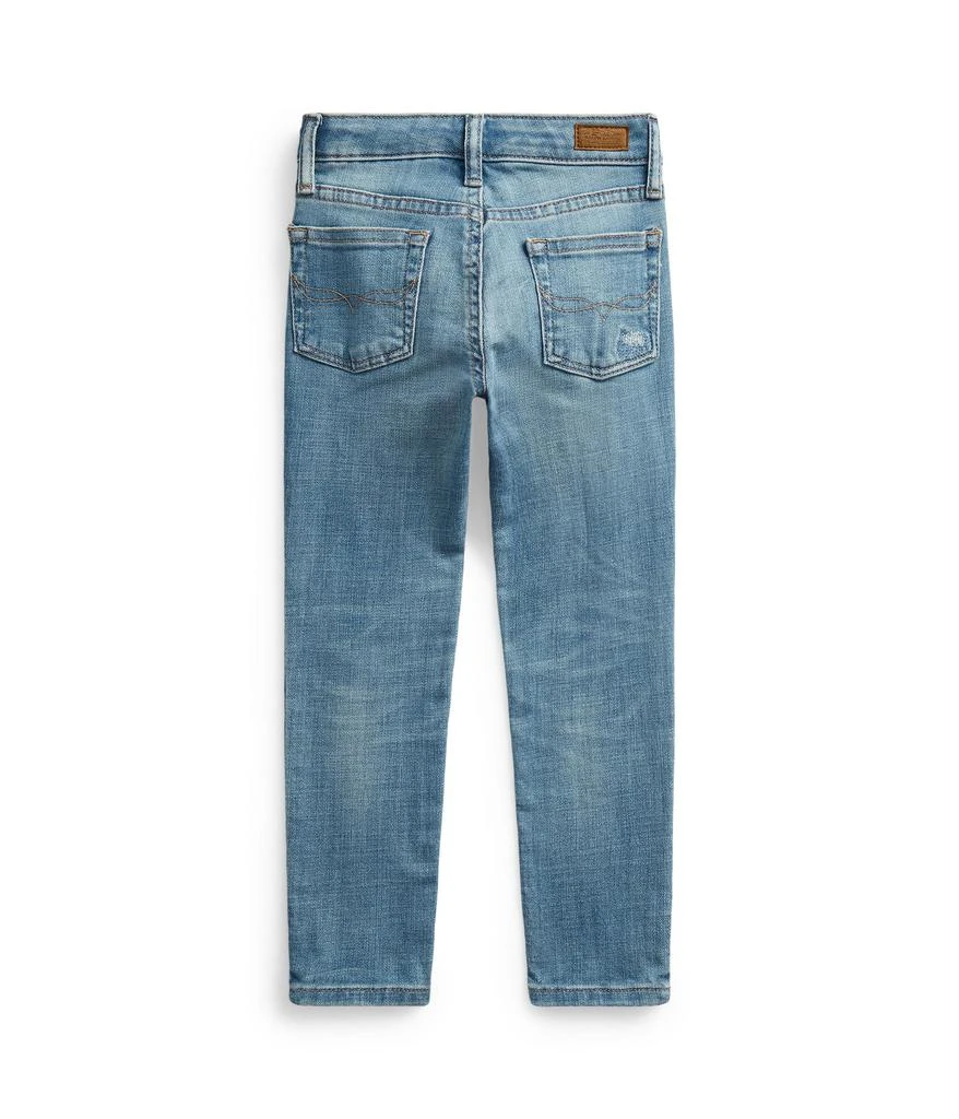 商品Ralph Lauren|Tompkins Stretch Skinny Fit Jeans in Erly Wash (Toddler/Little Kids),价格¥198,第2张图片详细描述