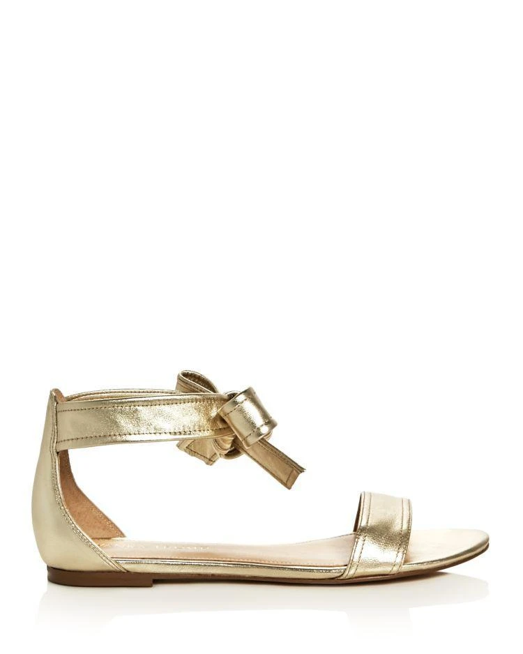 商品Ivanka Trump|Women's Carthe Metallic Leather Ankle Tie Sandals,价格¥238,第2张图片详细描述