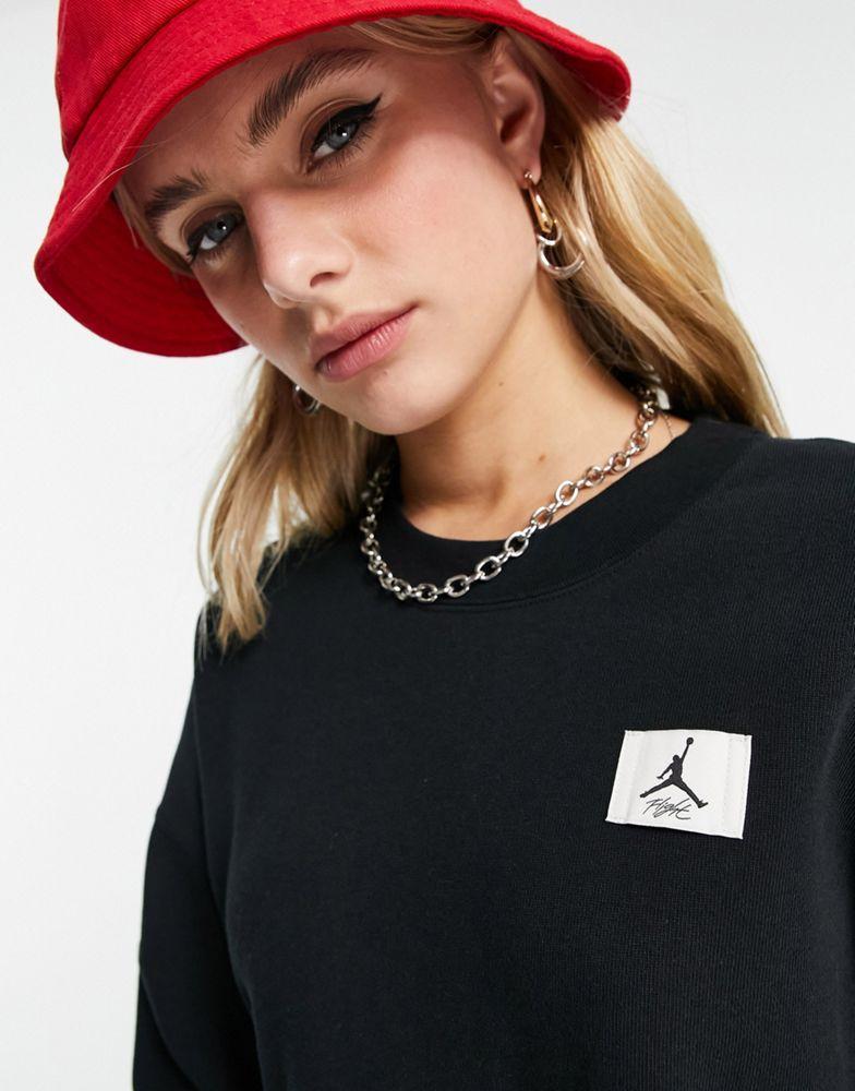 商品Jordan|Jordan Flight fleece sweatshirt in black,价格¥649,第5张图片详细描述