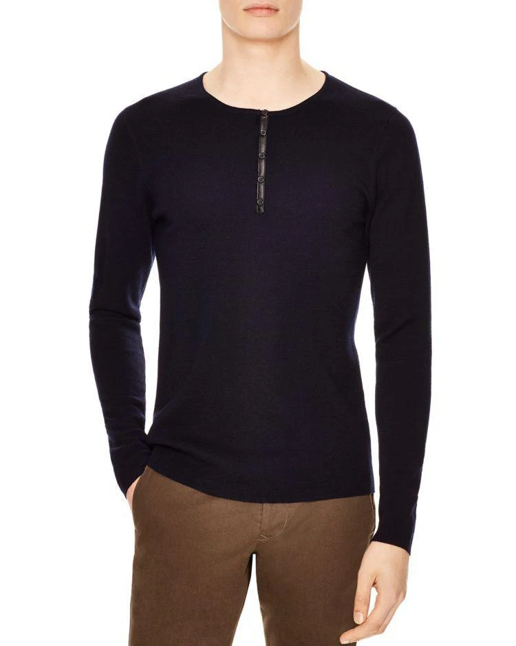 商品Sandro|Roma Henley Sweater,价格¥1216,第1张图片