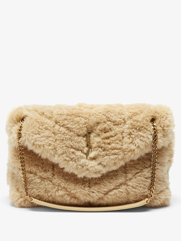 商品Yves Saint Laurent|Loulou small quilted shearling shoulder bag,价格¥30617,第1张图片