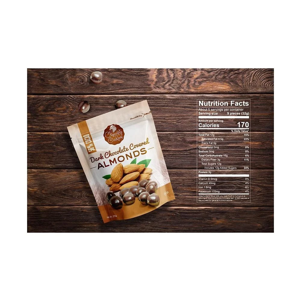 商品Nature's Garden|Dark Chocolate Covered Almonds,价格¥128,第2张图片详细描述