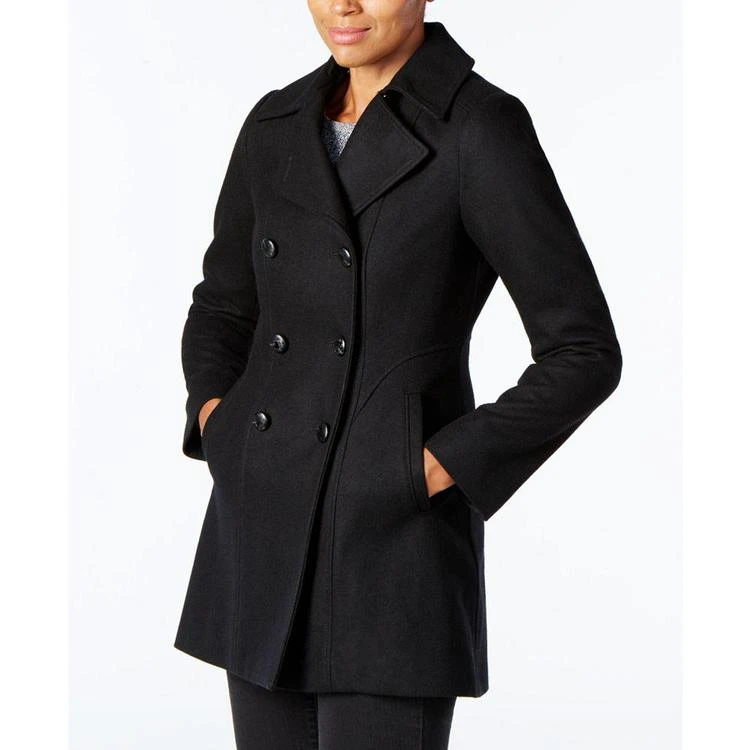 商品INC International|I.N.C. Faux-Fur-Collar Wool-Blend Peacoat, Created for Macy's,价格¥749,第3张图片详细描述