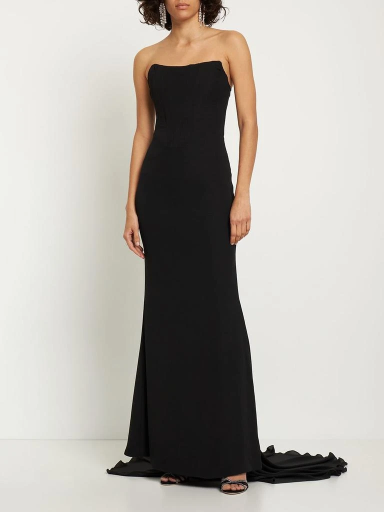 商品GIUSEPPE DI MORABITO|Crepe Georgette Strapless Long Dress,价格¥4591,第1张图片详细描述